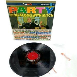 Party Sing Along With Mitch Vinyl Record With Lyrics 50s  **MINOR WEAR